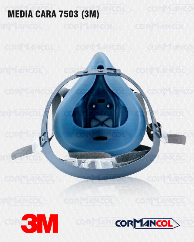 Media Cara 7503 Talla L para protección respiratoria