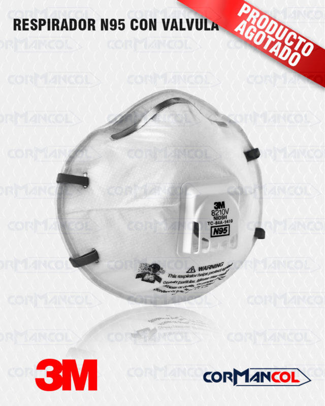 Respirador N95 con valvula 8210V-2
