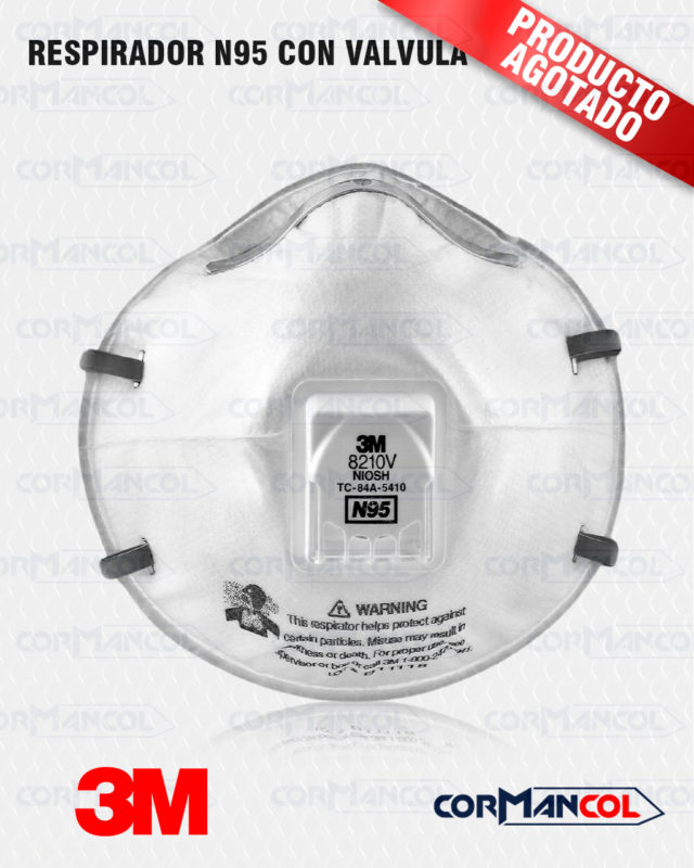 Respirador N95 con valvula 8210V